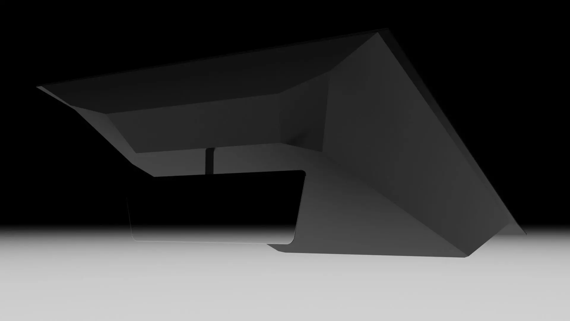 Car Front Mirror 3D model_1