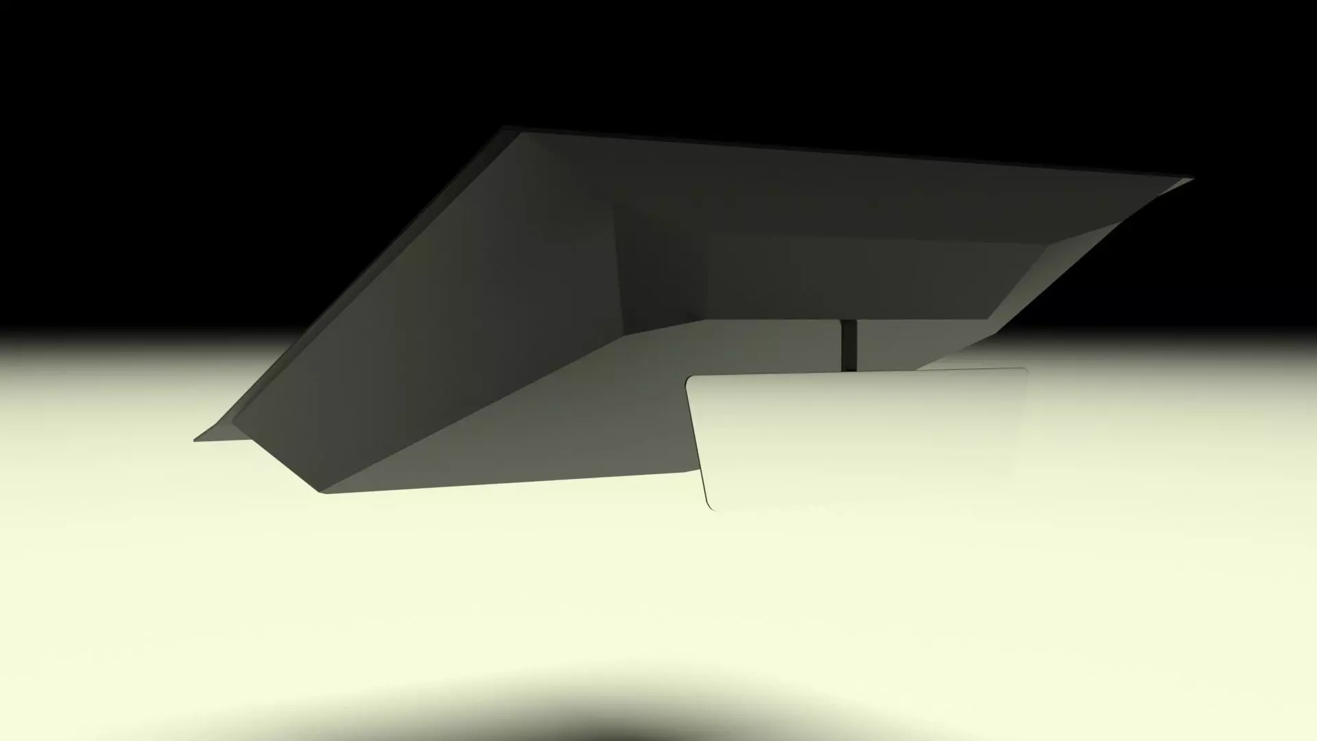 Car Front Mirror 3D model_5