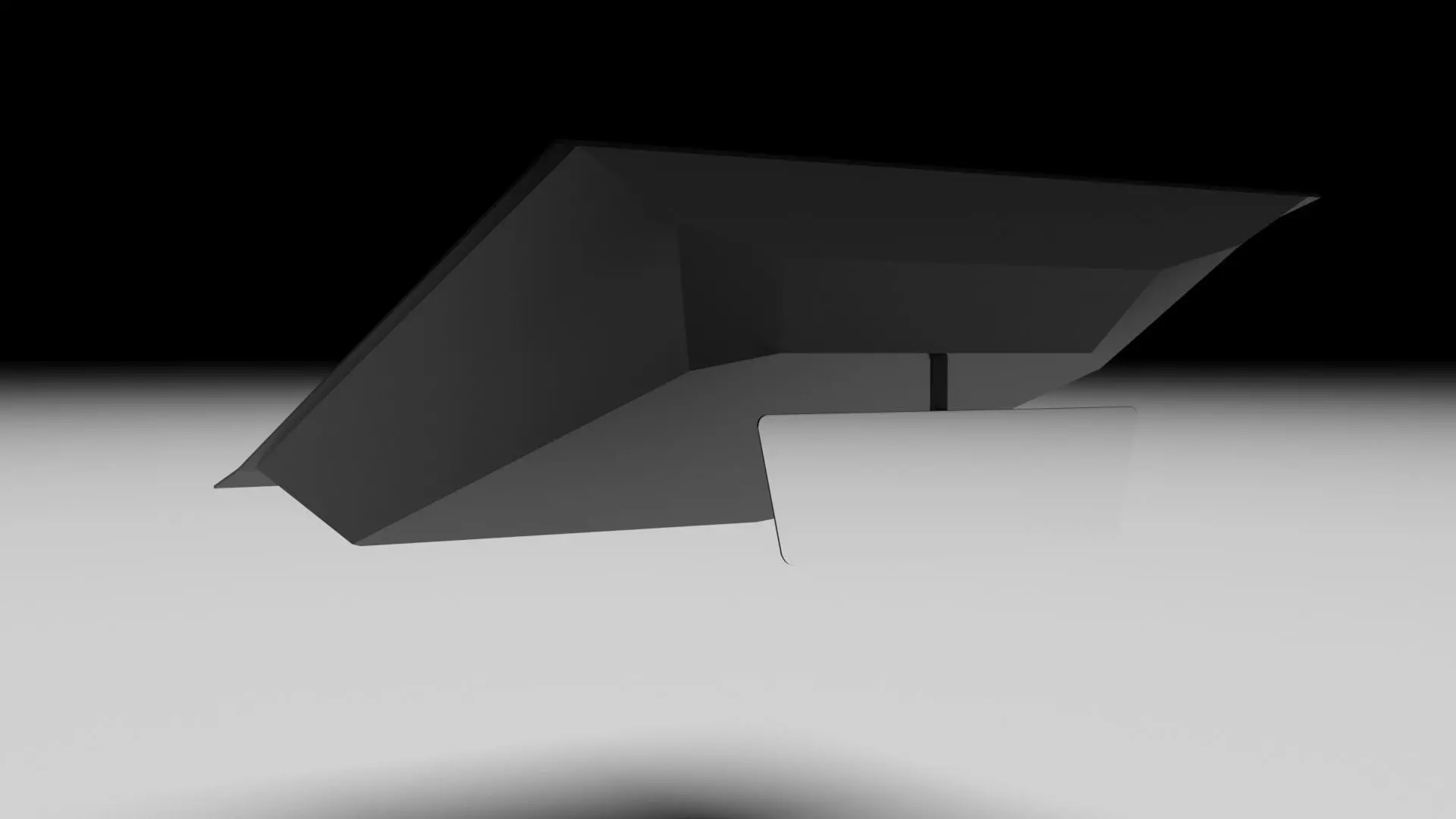 Car Front Mirror 3D model_4