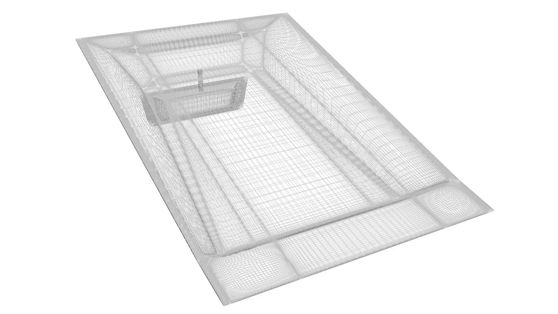 Car Front Mirror 3D model_21