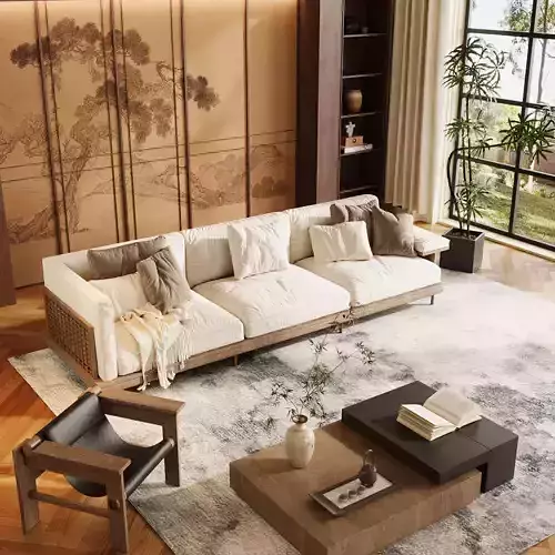 Retro  style living room