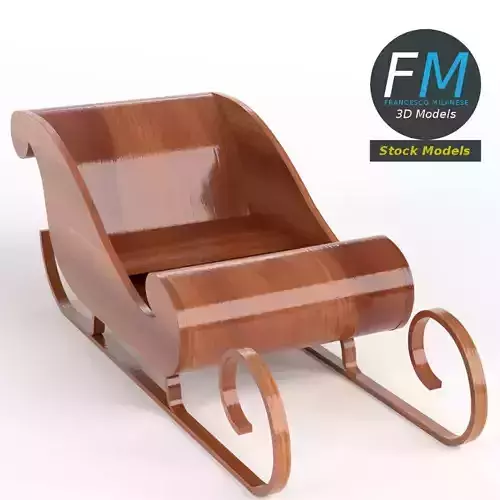 Wooden sledding