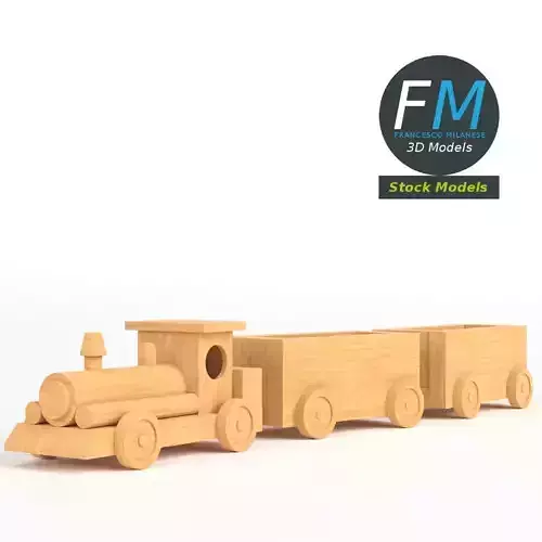 Wooden train toy