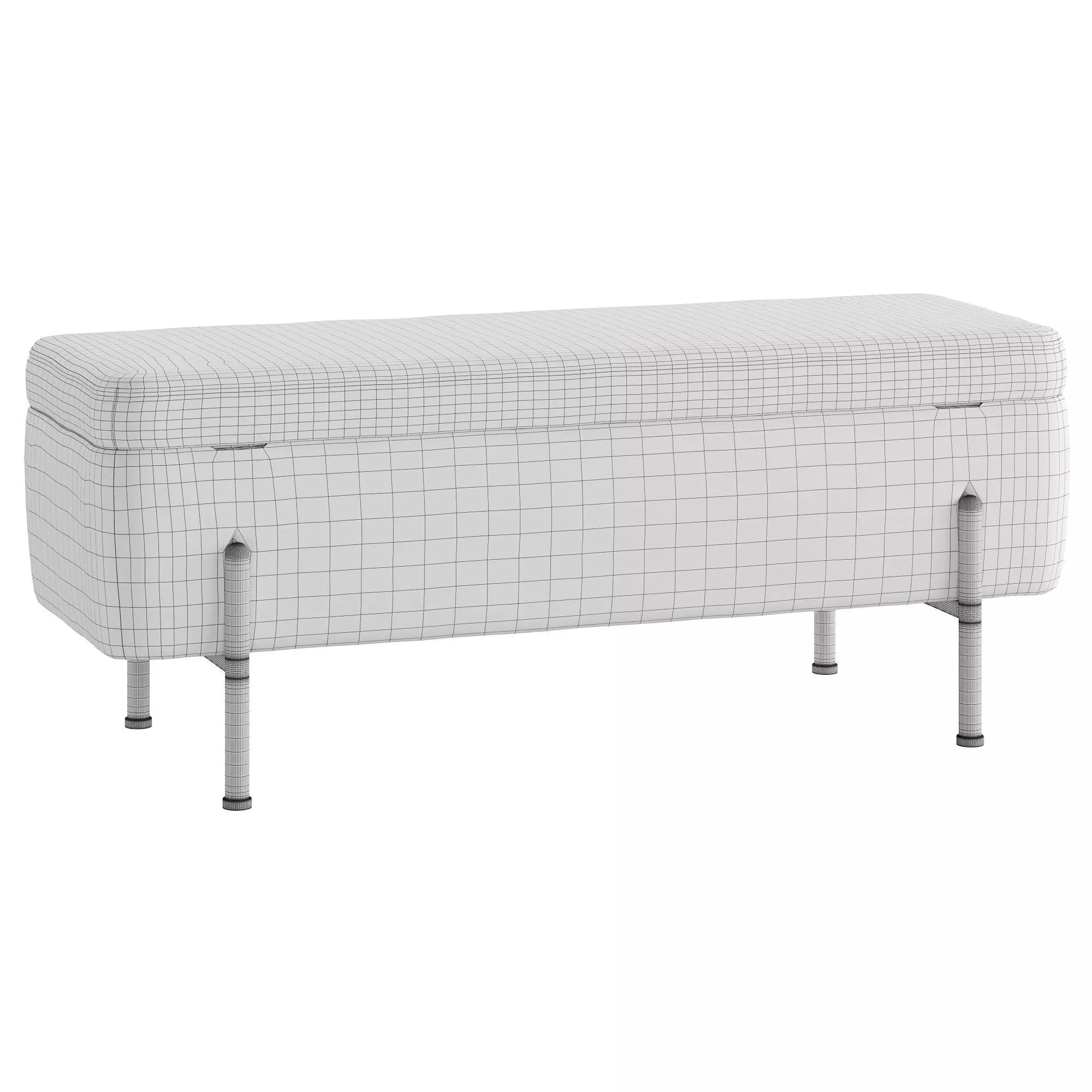 Boleyn Bench 3D model_3