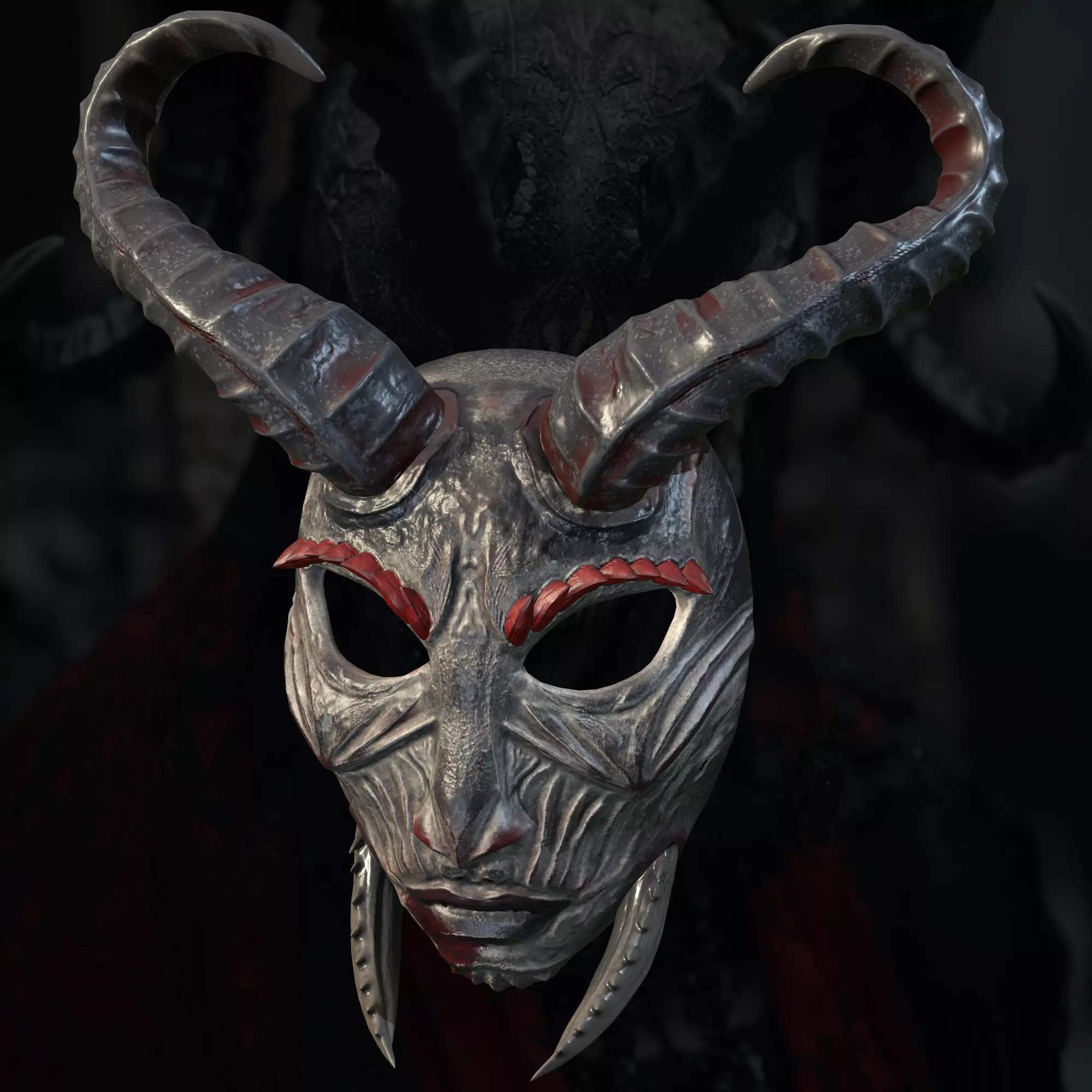 Best Cool Skull Haloween Mask 3D print model_1