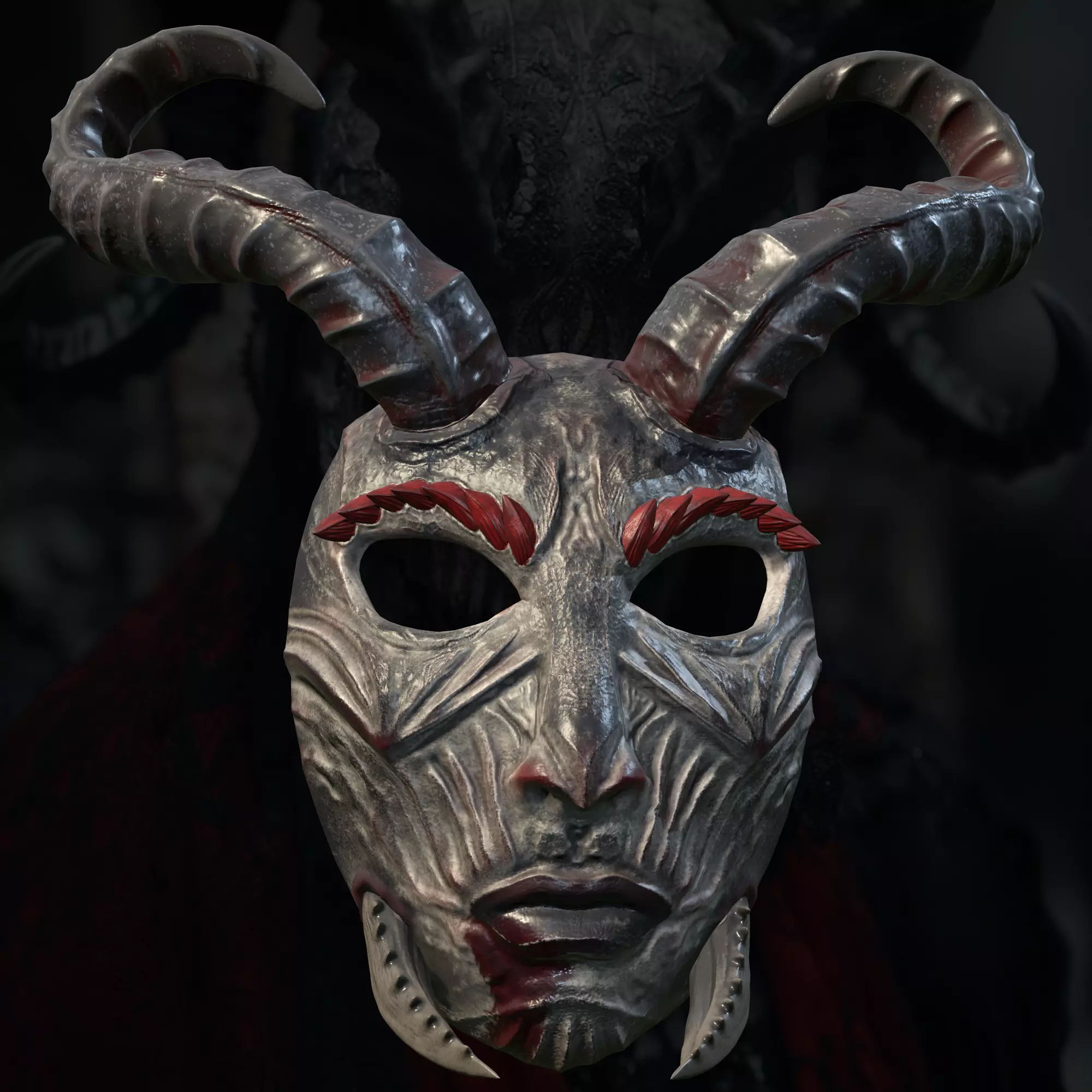 Best Cool Skull Haloween Mask 3D print model_3