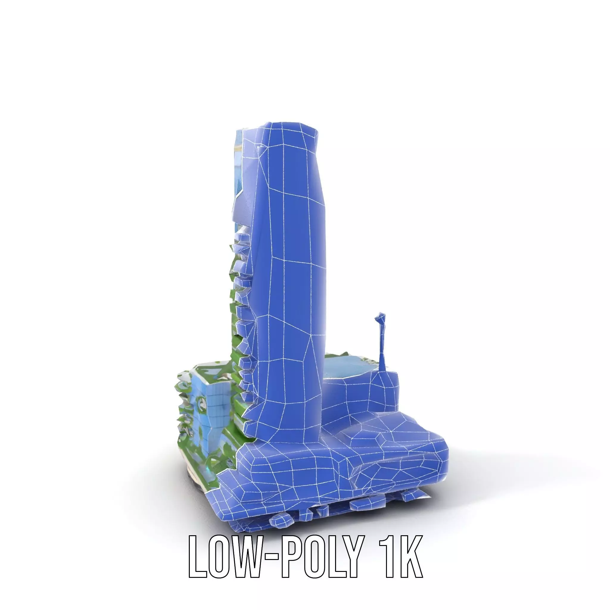 Eco Tower Architecture model pack Low-poly 3D model_31