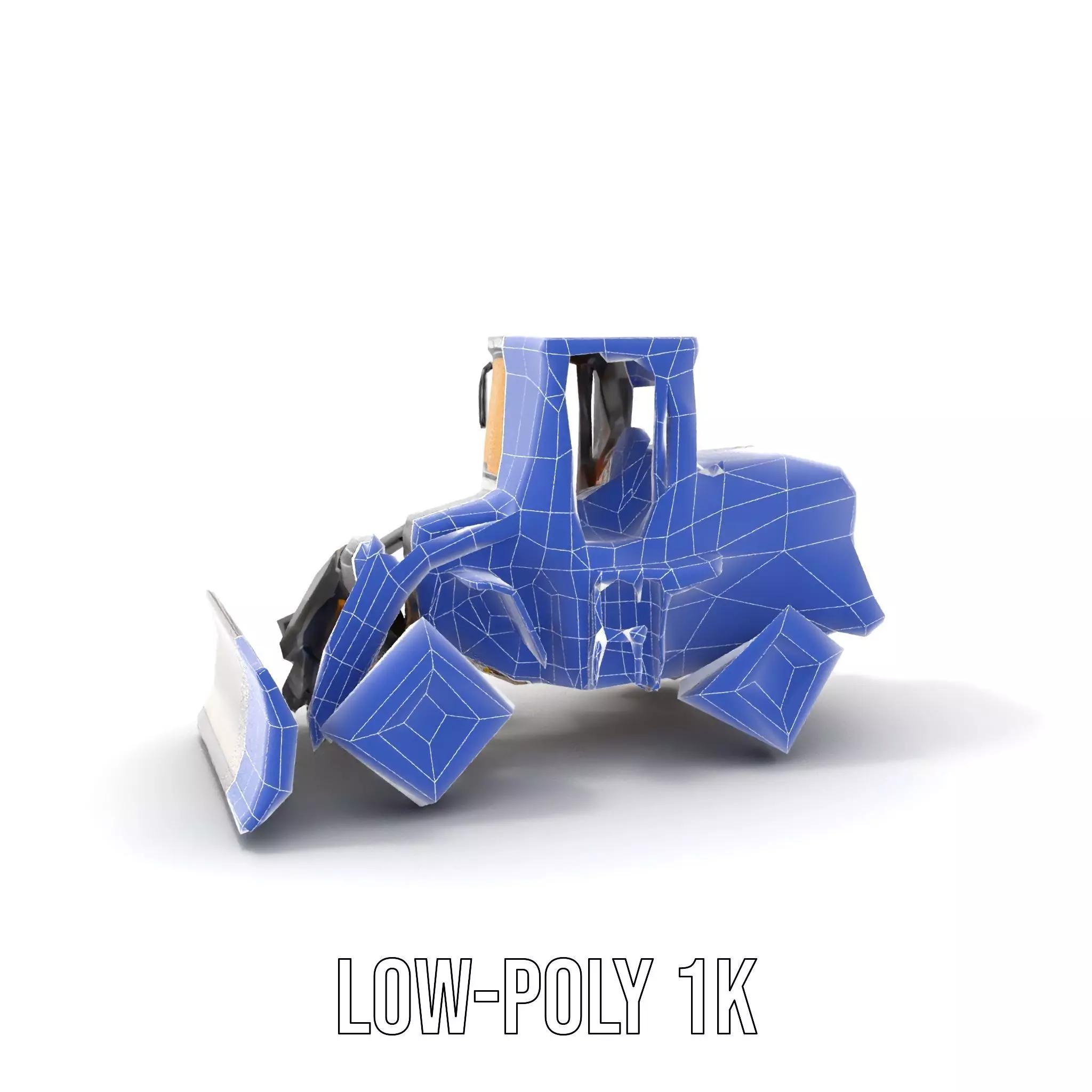 Industrial Bulldozer model pack Low-poly 3D model_21