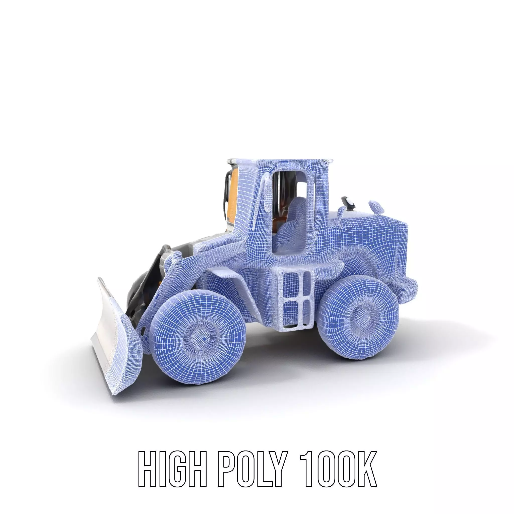 Industrial Bulldozer model pack Low-poly 3D model_5