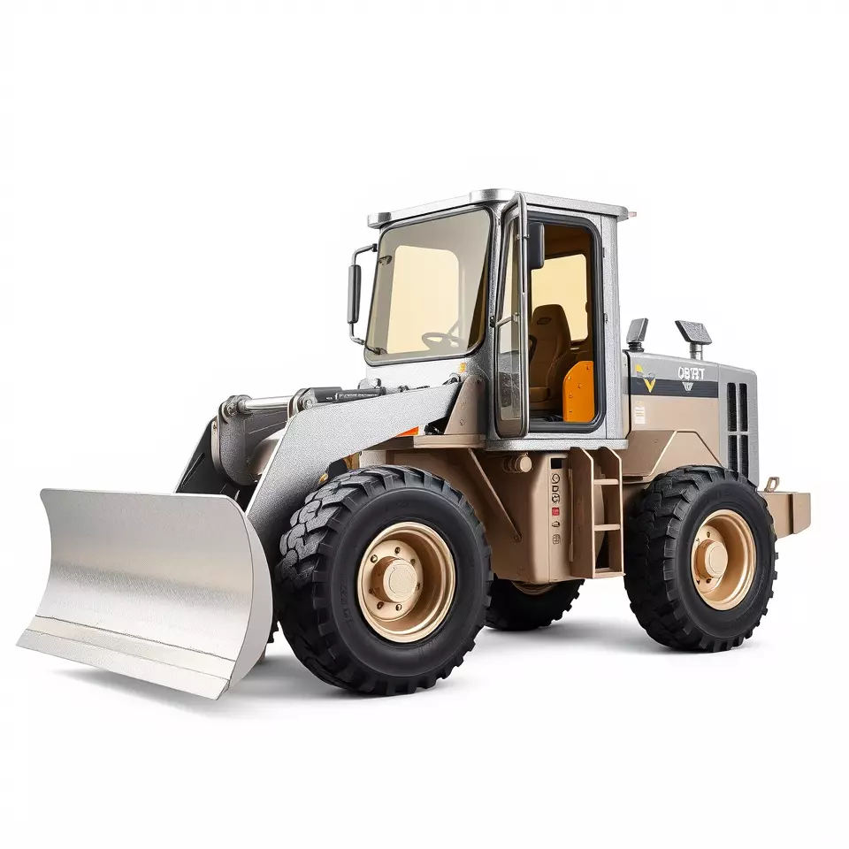 Industrial Bulldozer model pack Low-poly 3D model_3