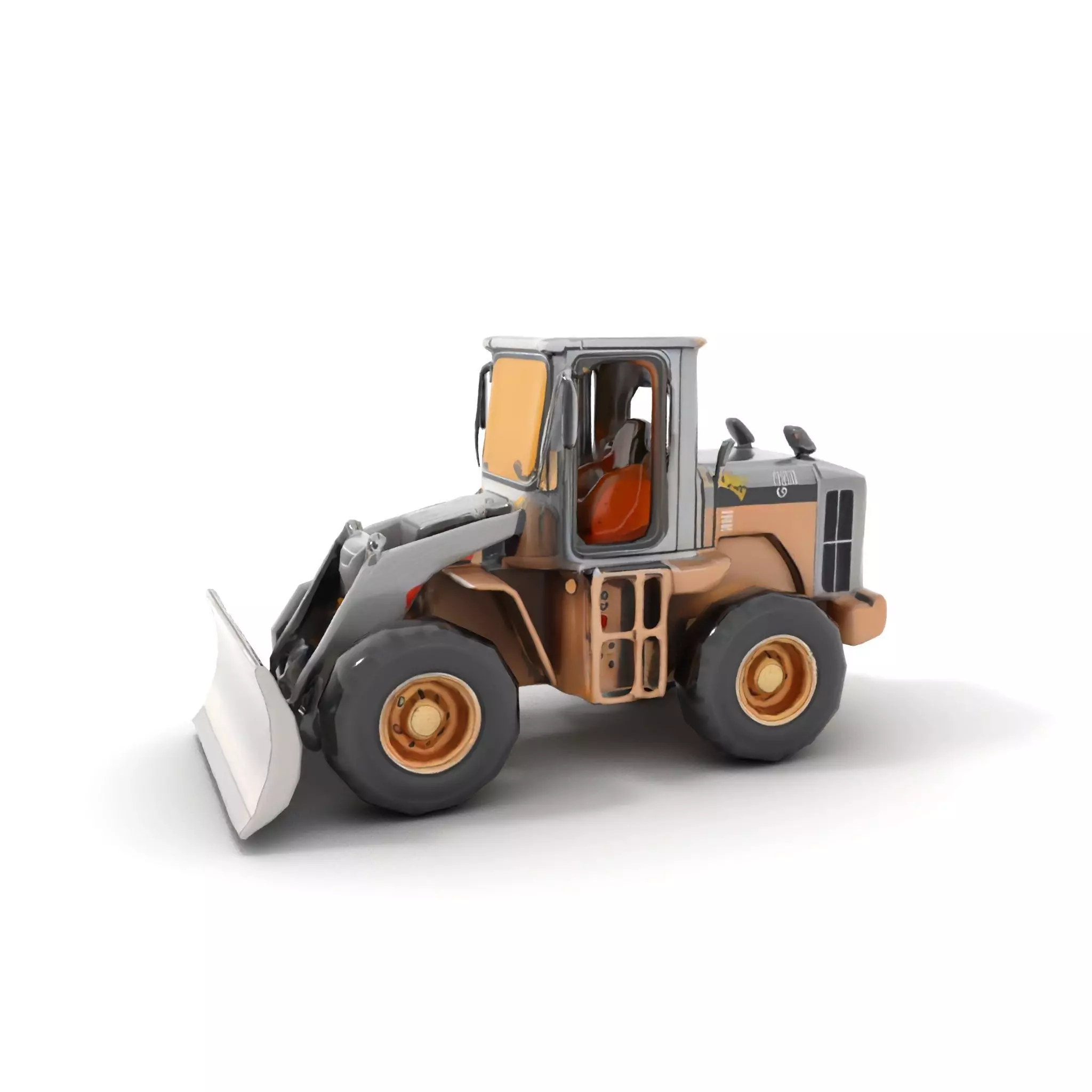 Industrial Bulldozer model pack Low-poly 3D model_12