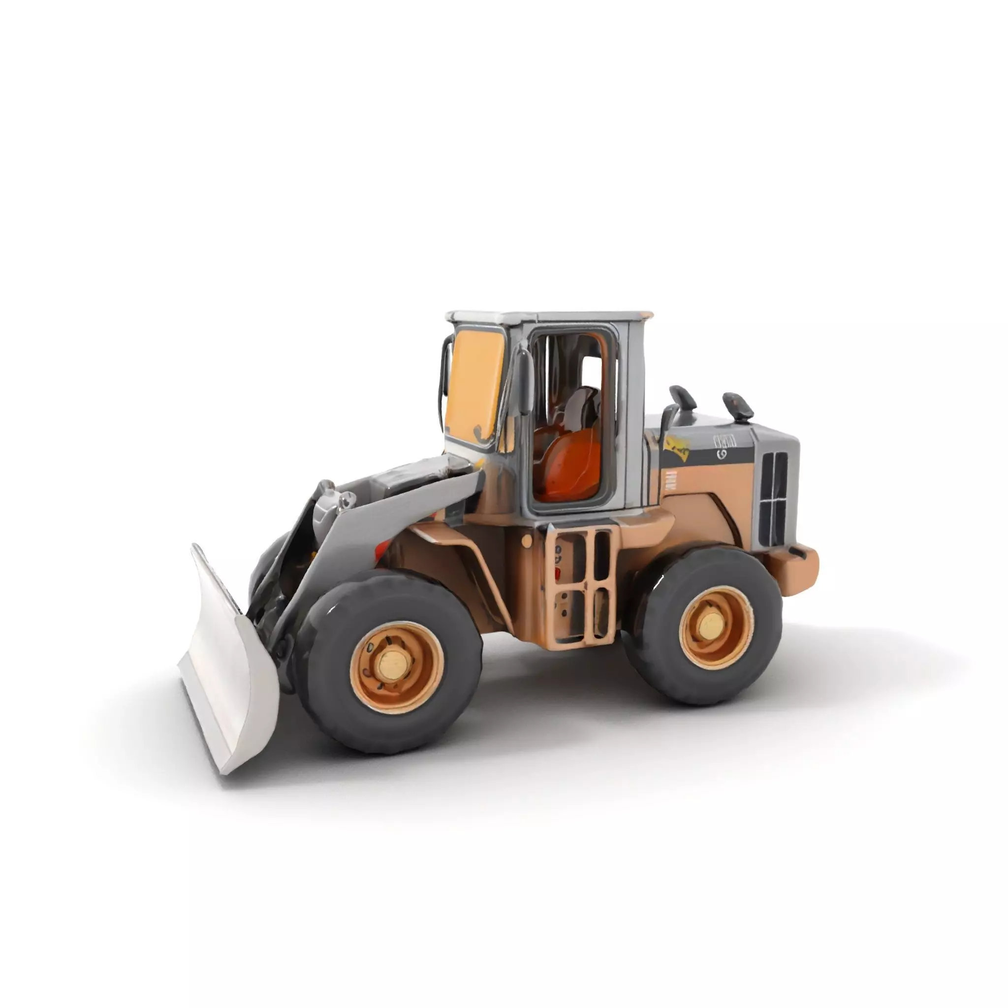 Industrial Bulldozer model pack Low-poly 3D model_0