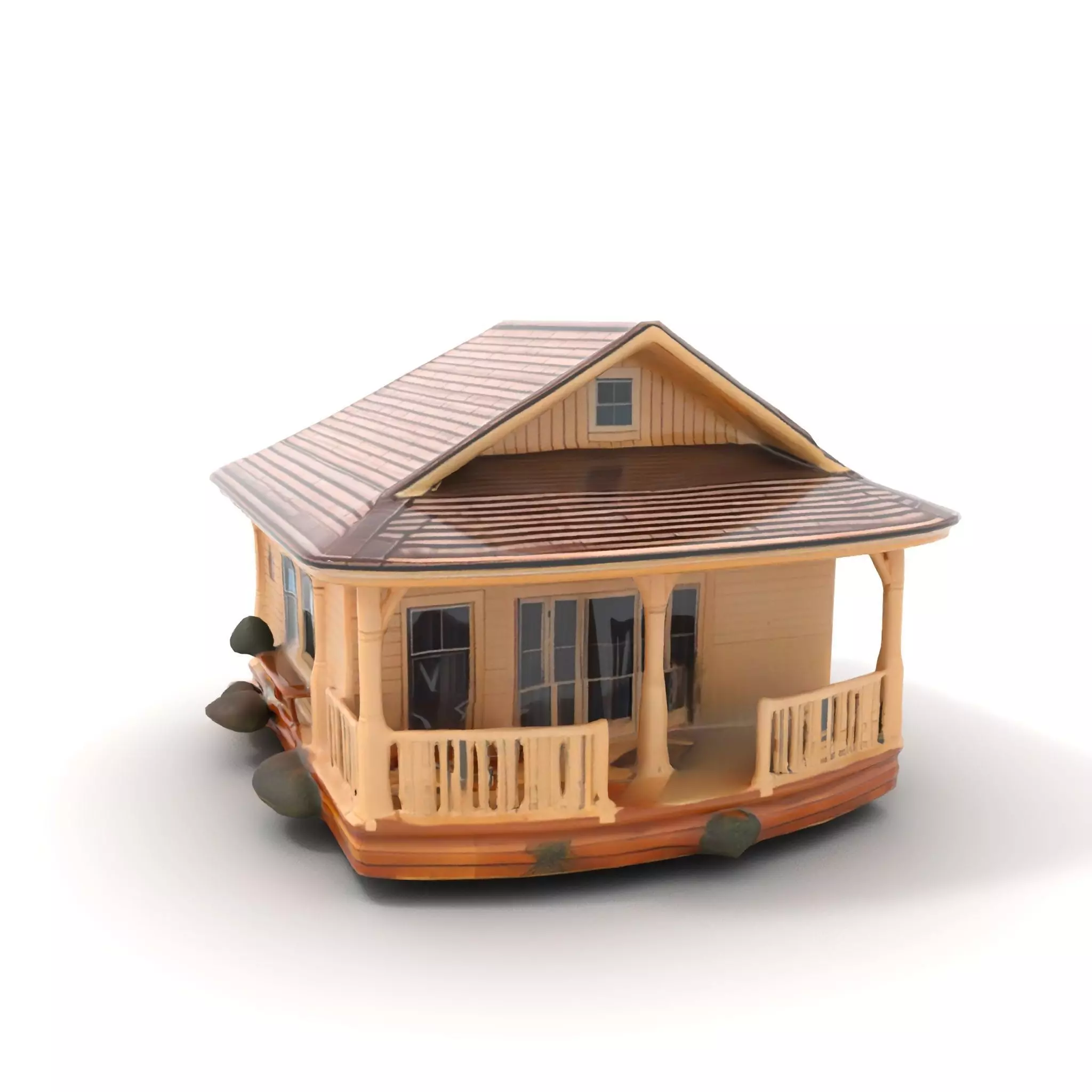 Charming Cottage model pack Low-poly 3D model_7