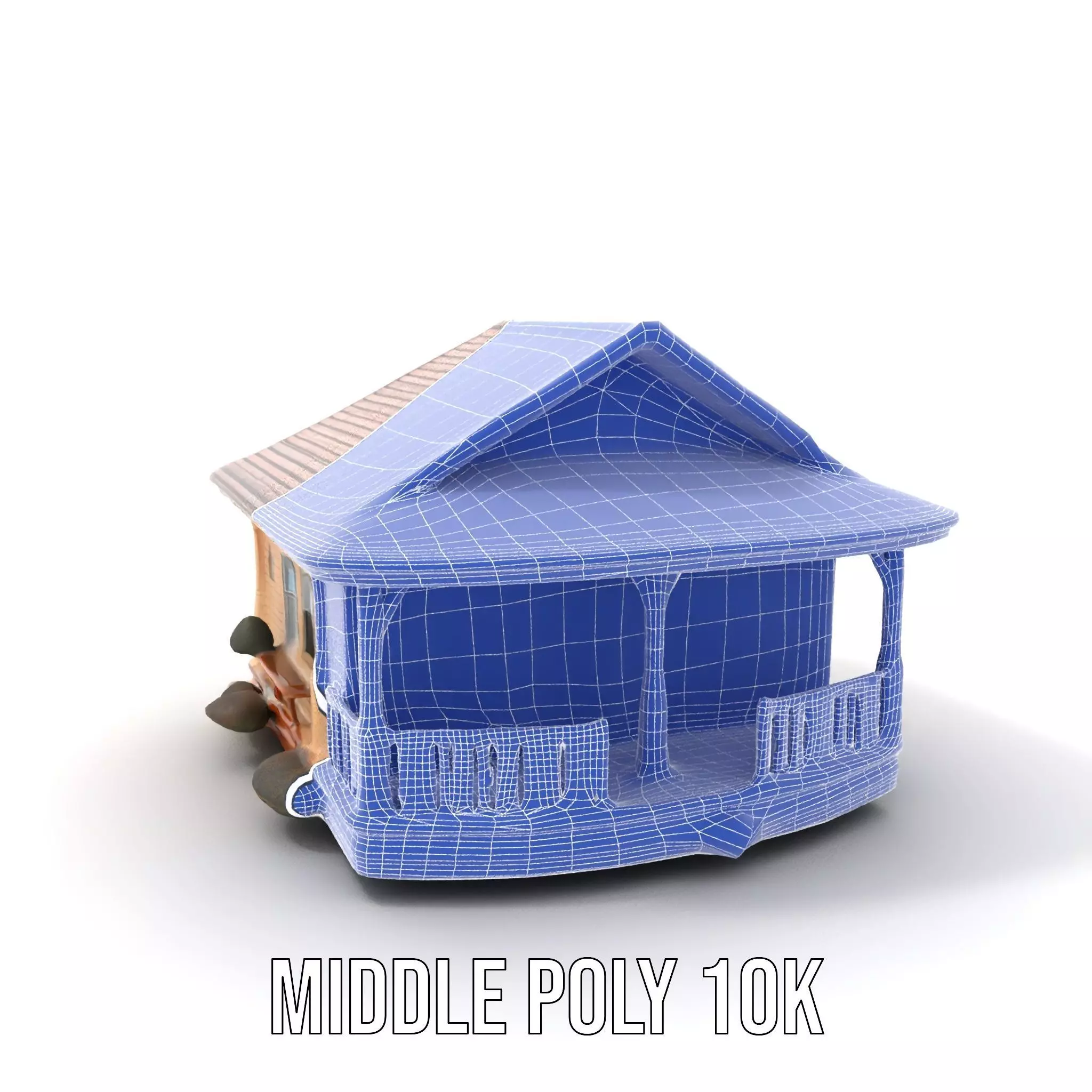 Charming Cottage model pack Low-poly 3D model_12
