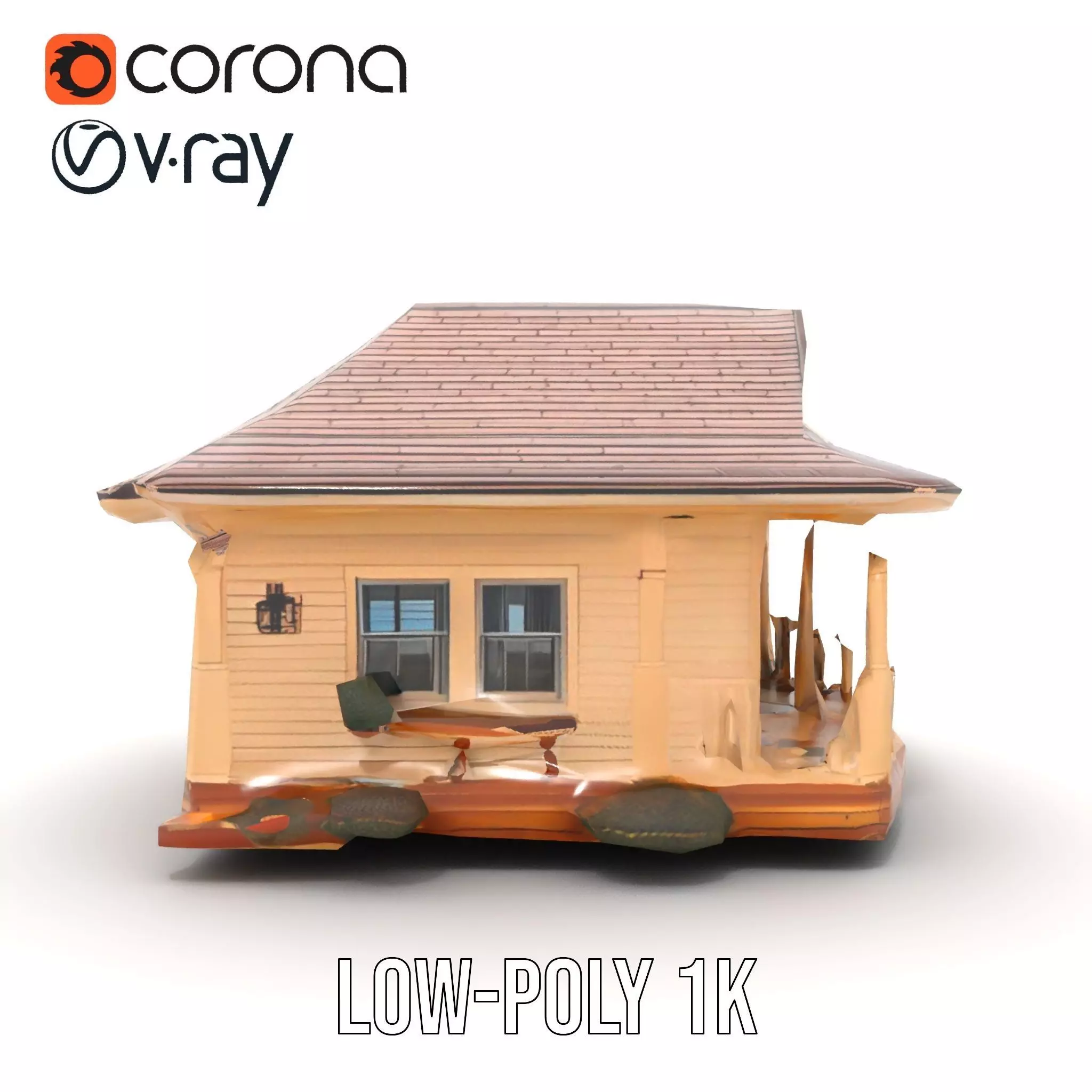 Charming Cottage model pack Low-poly 3D model_26