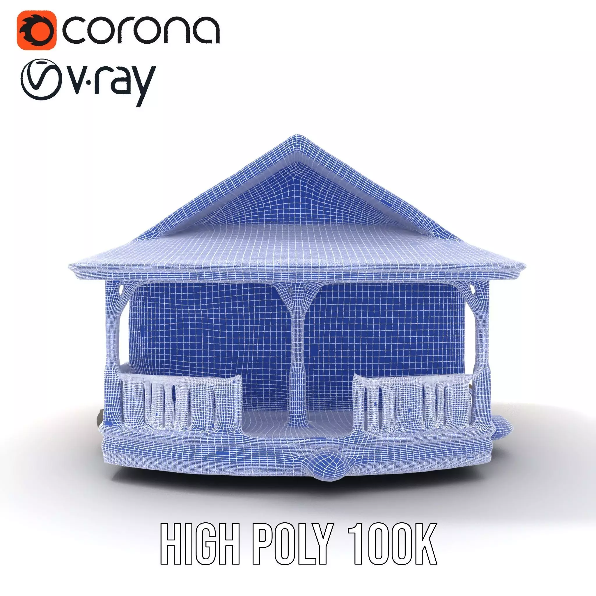 Charming Cottage model pack Low-poly 3D model_35