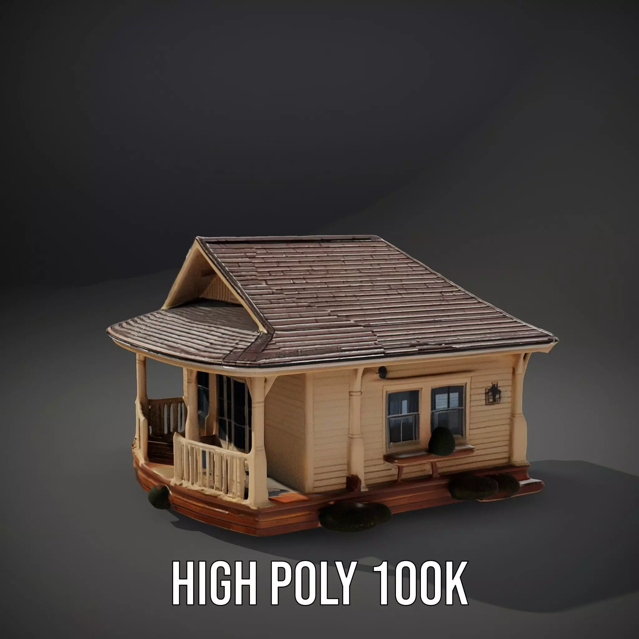 Charming Cottage model pack Low-poly 3D model_9