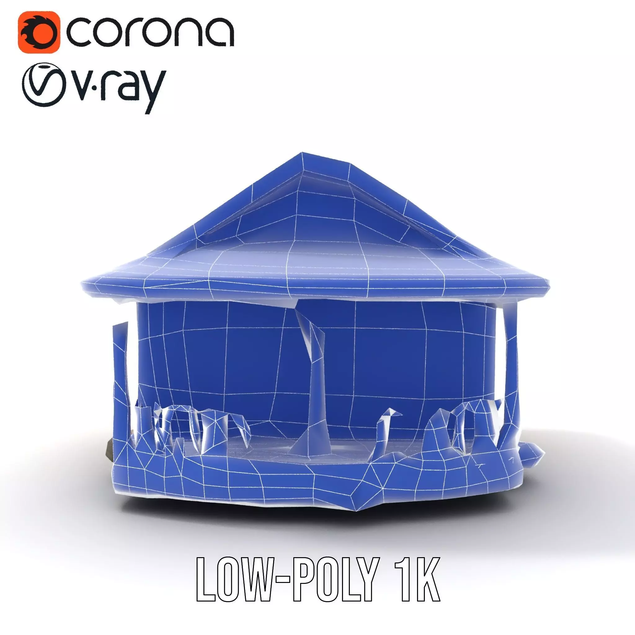 Charming Cottage model pack Low-poly 3D model_13