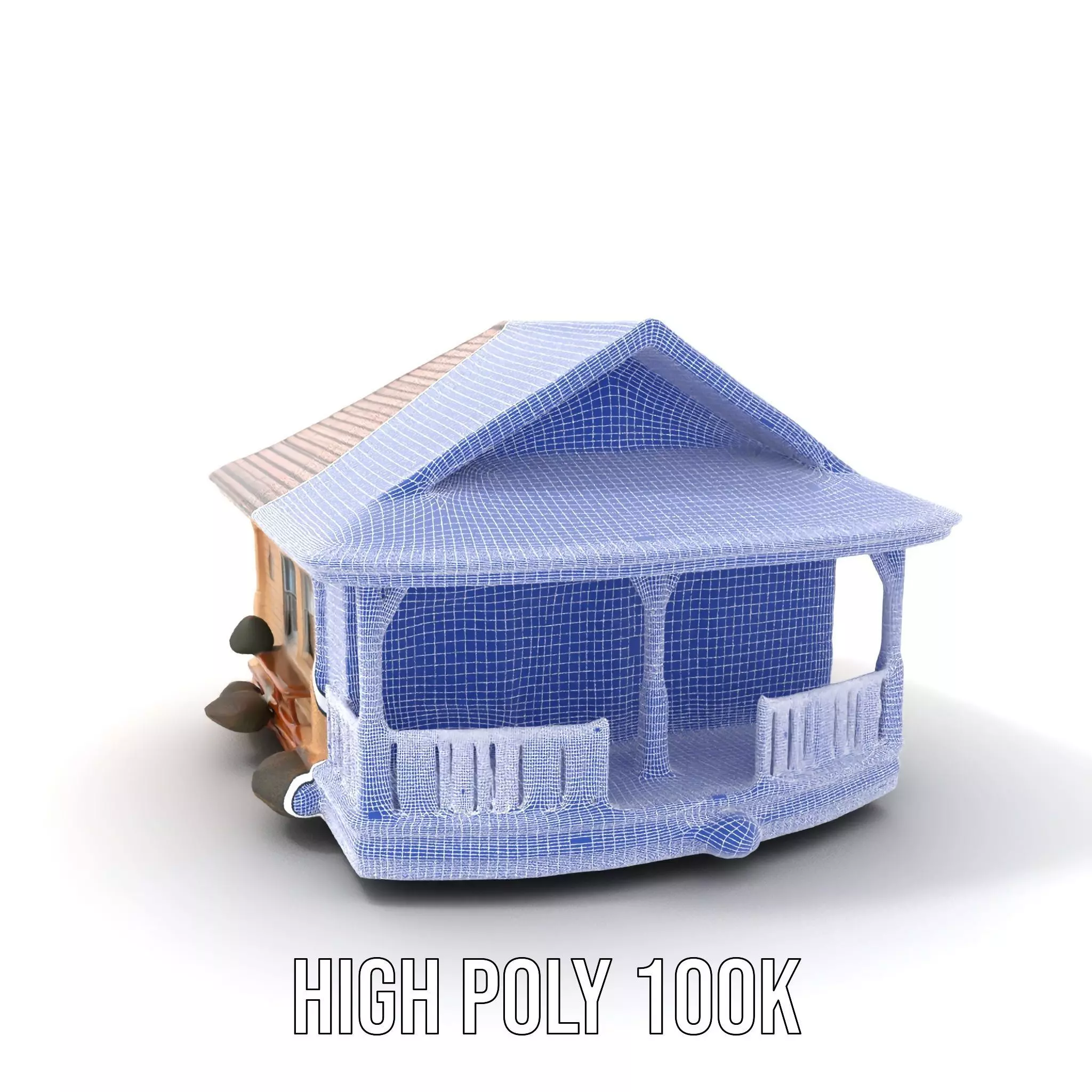 Charming Cottage model pack Low-poly 3D model_5