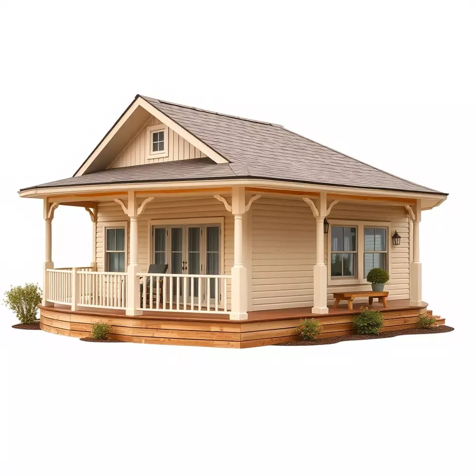 Charming Cottage model pack Low-poly 3D model_3