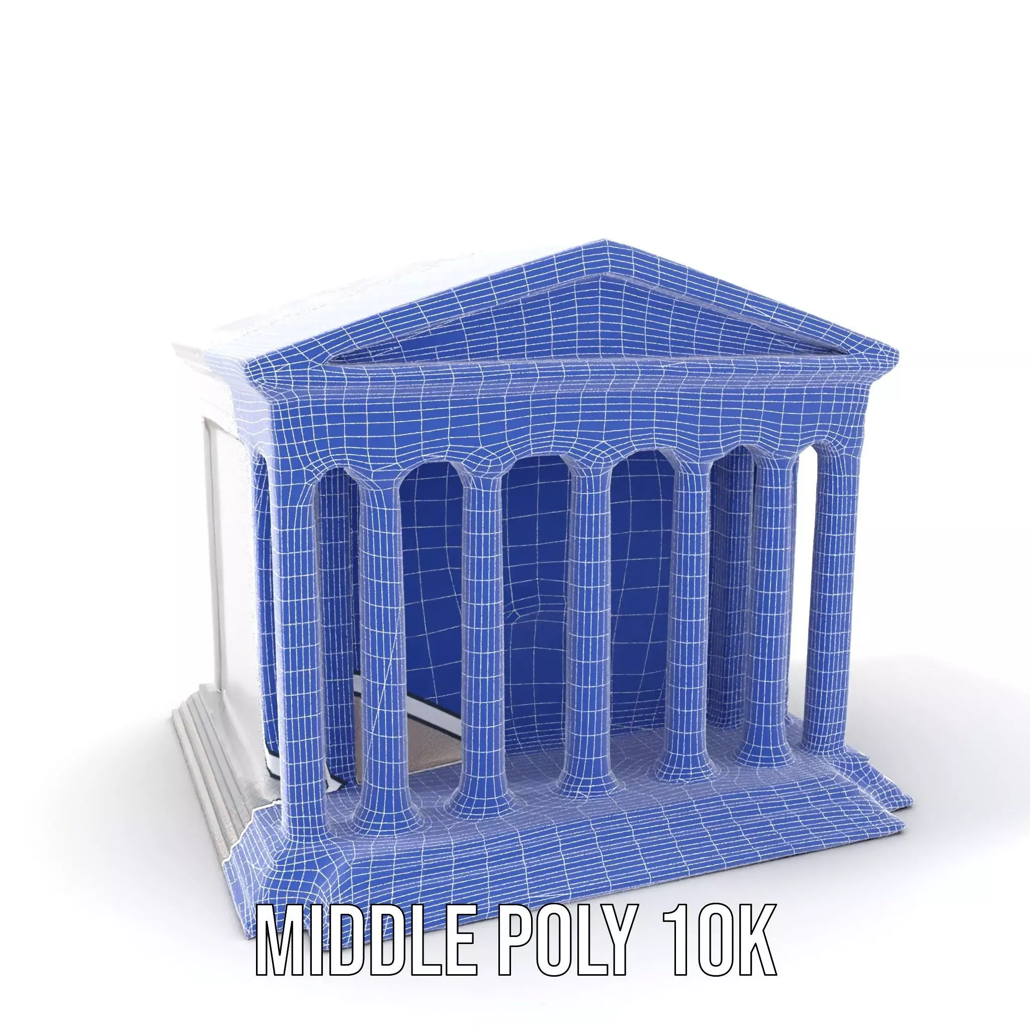 Neoclassical Temple model pack Low-poly 3D model_24