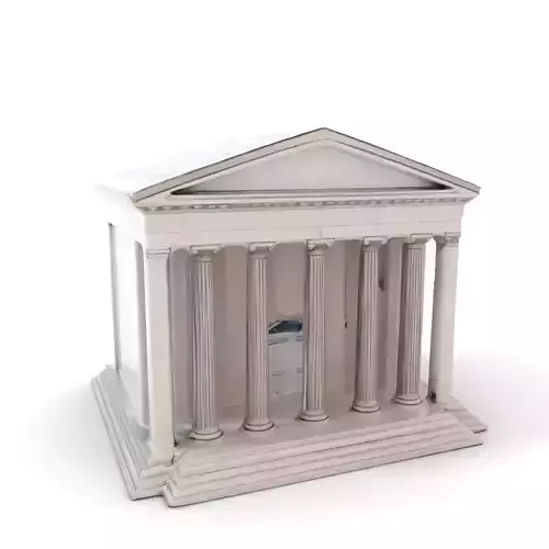 Neoclassical Temple model pack Low-poly 3D model Neoclassical Temple model pack Low-poly 3D model