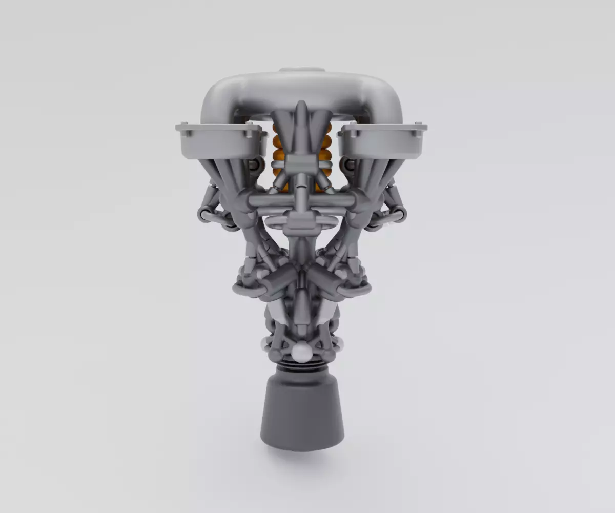 Scifi Electron Propulsion Engine Concept 3D model_12