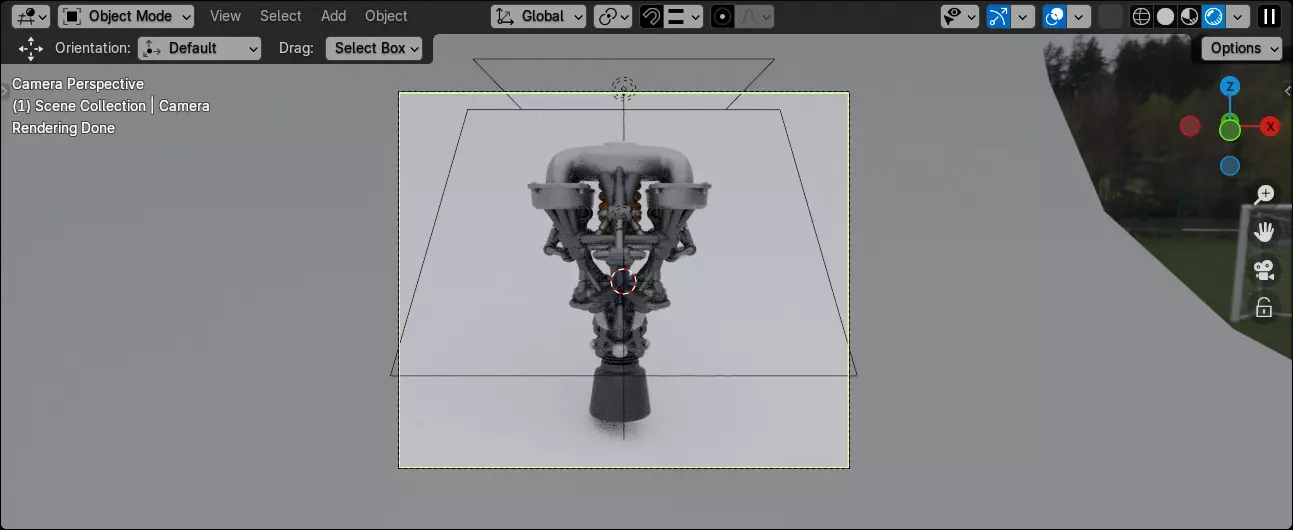 Scifi Electron Propulsion Engine Concept 3D model_21