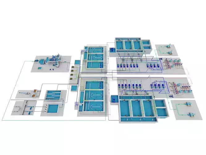 Water Waste and Sewage Treatment Plant system 05