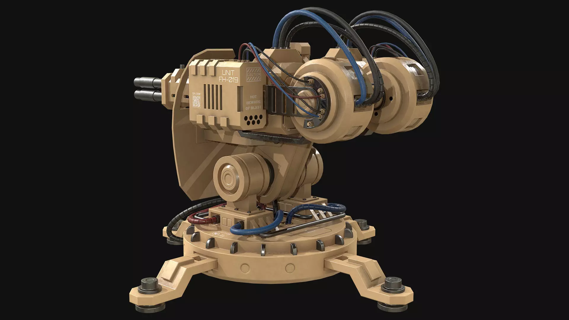 Turret Concept-2-Desert 3D model_4