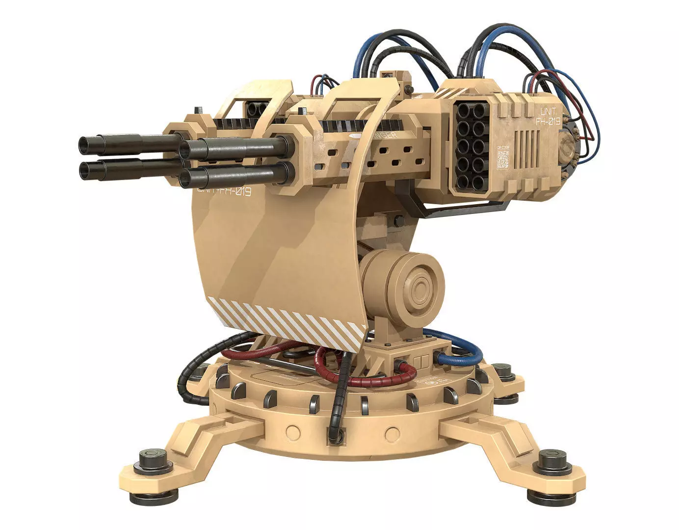 Turret Concept-2-Desert 3D model_0