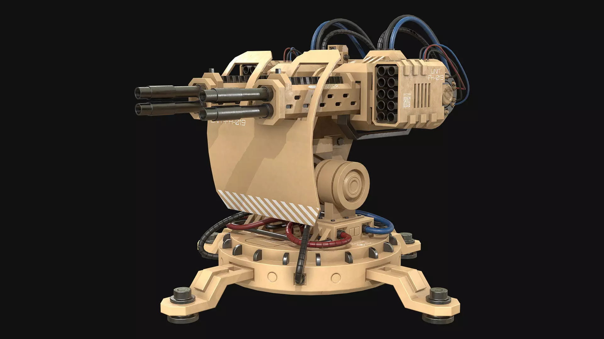 Turret Concept-2-Desert 3D model_2