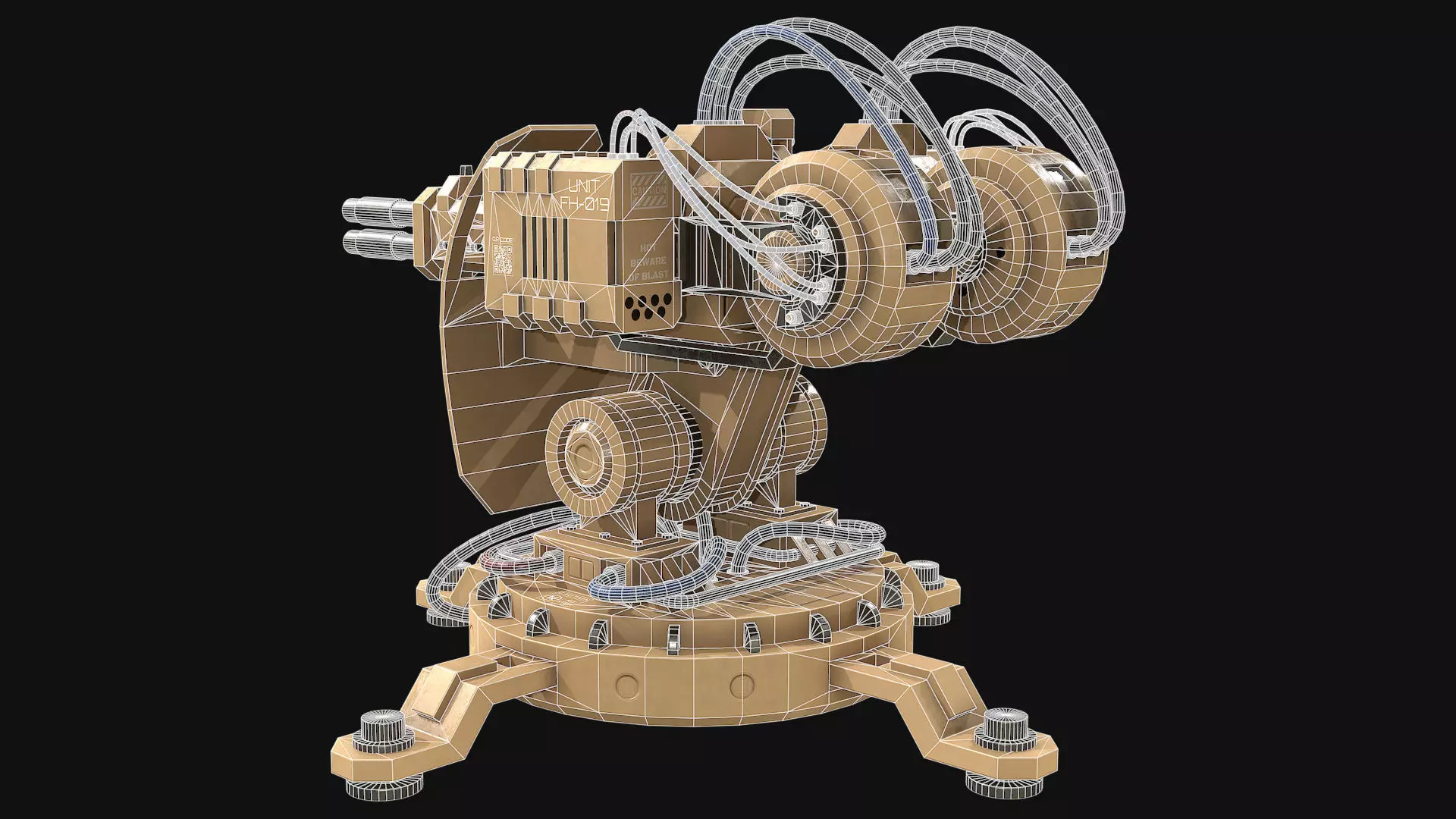 Turret Concept-2-Desert 3D model_11