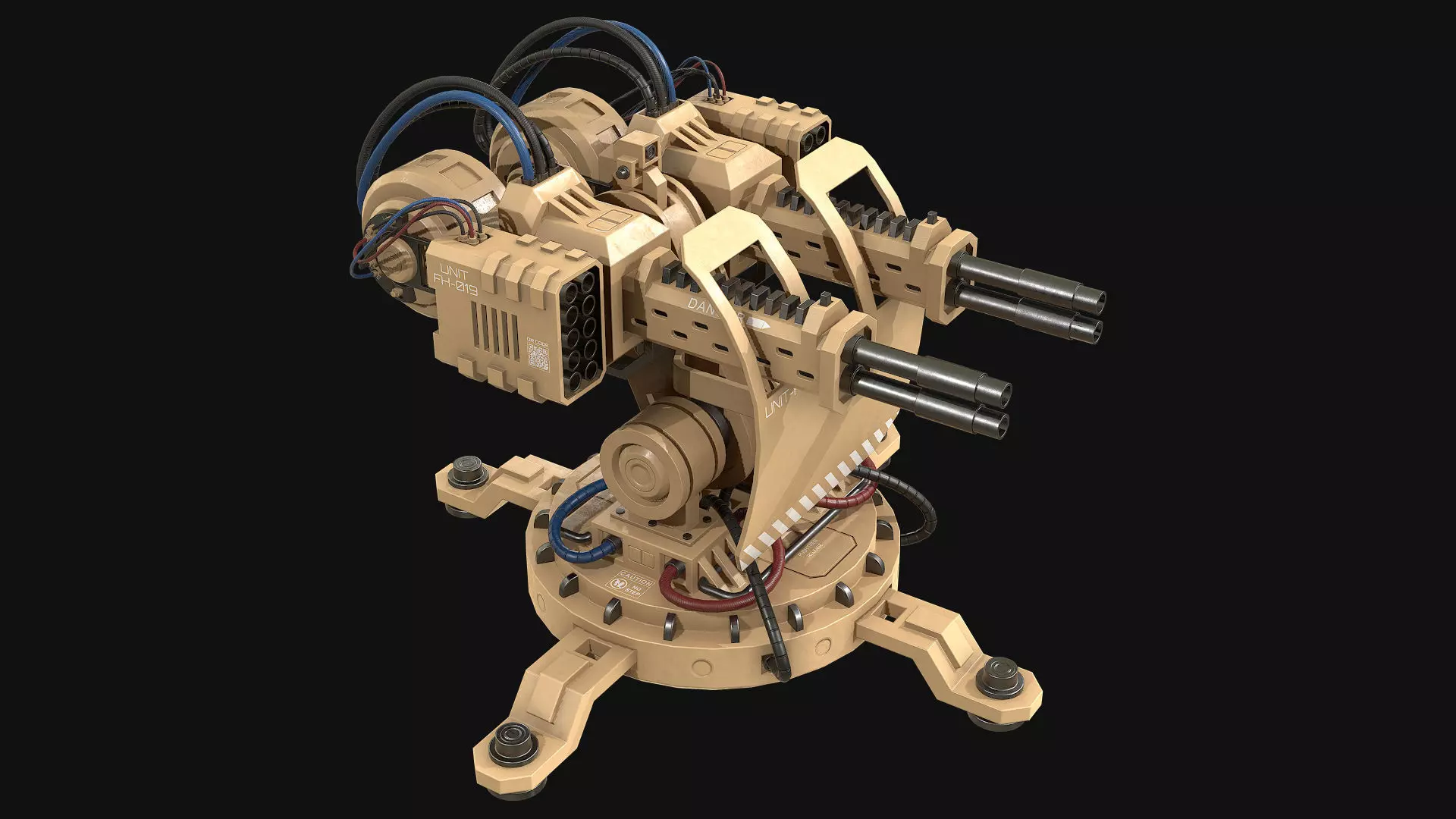 Turret Concept-2-Desert 3D model_7