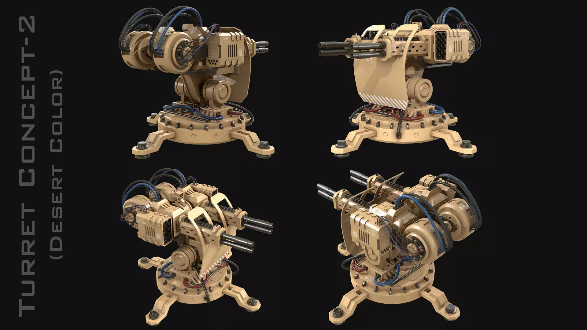 Turret Concept-2-Desert 3D model_9