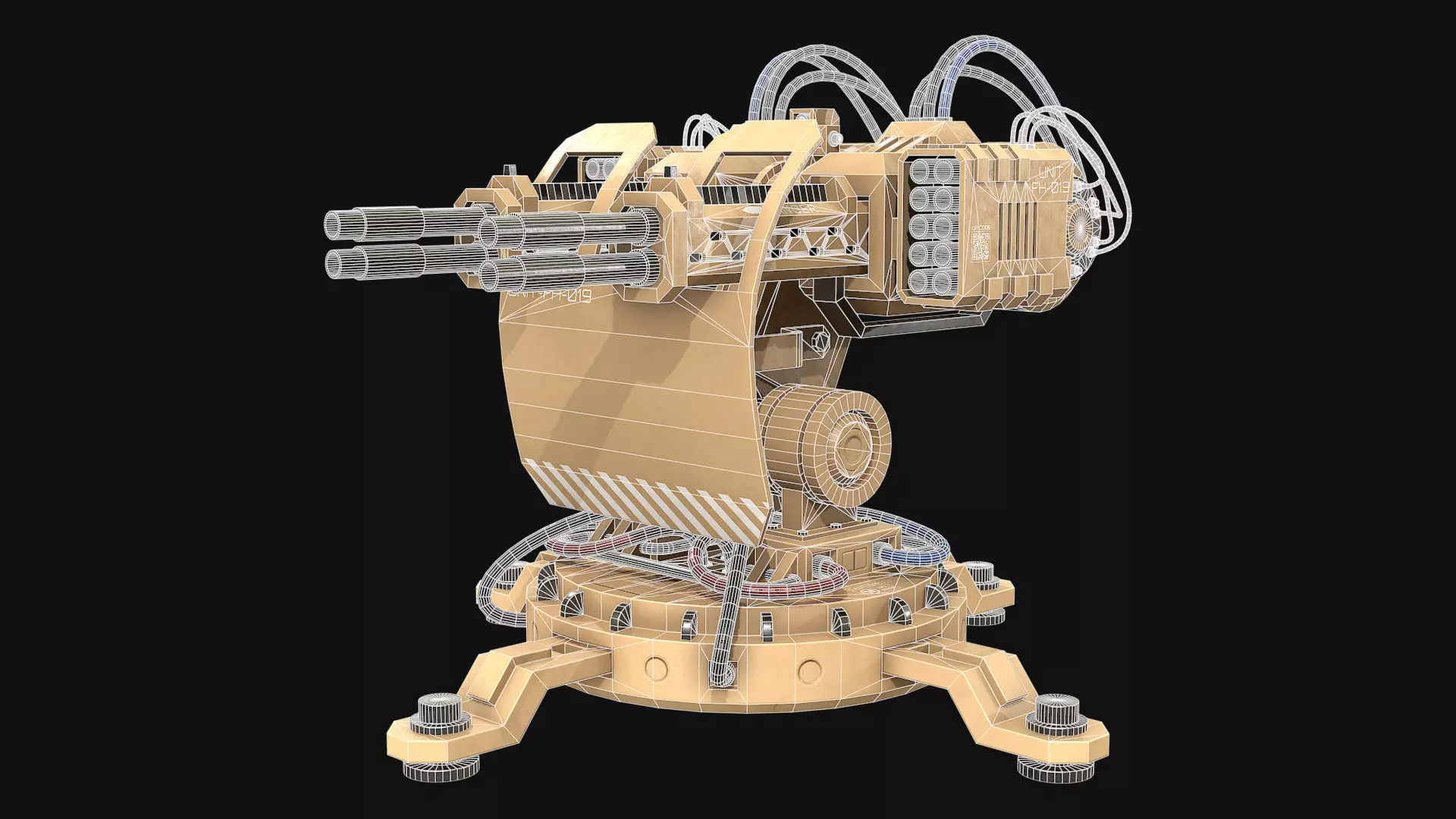 Turret Concept-2-Desert 3D model_10