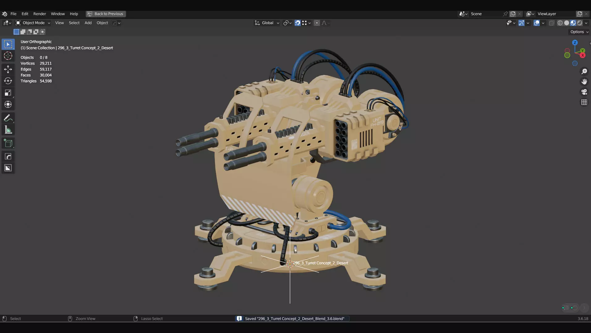 Turret Concept-2-Desert 3D model_25