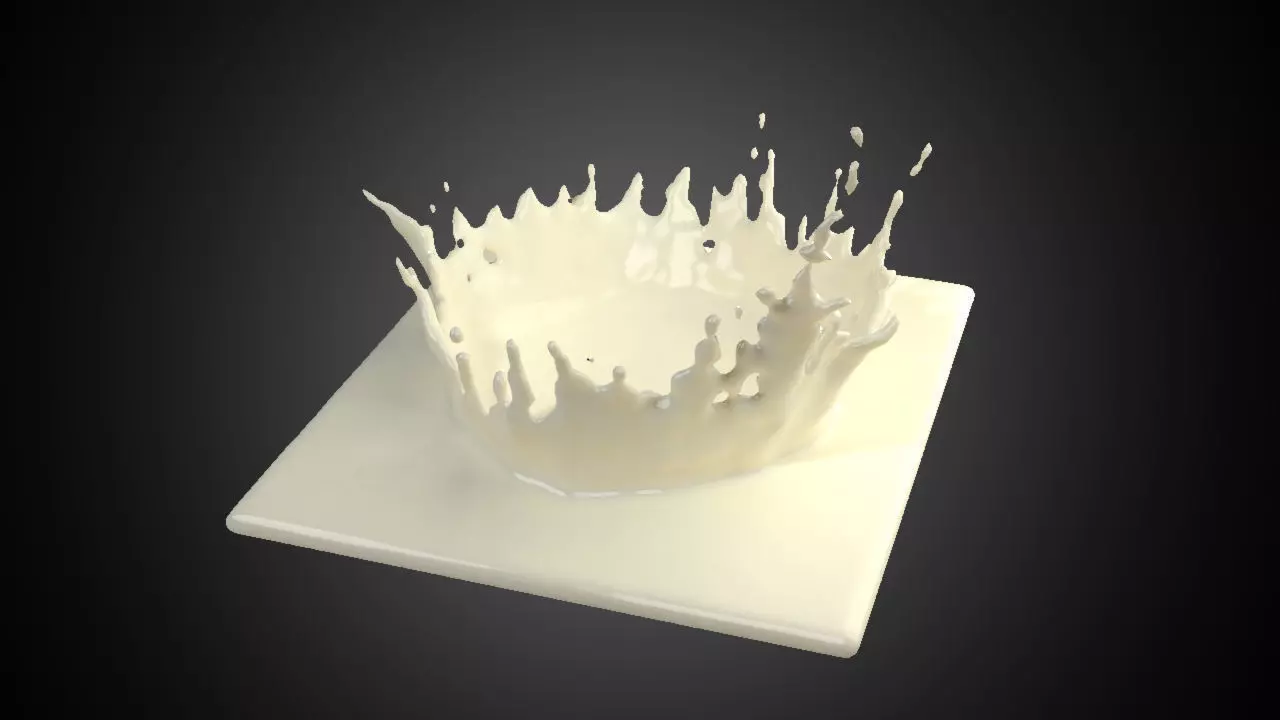 Milk Splash Free 3D model