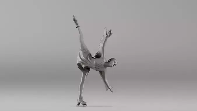 S00086 Figure Skater in Elegant Pose