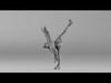 S00086 Figure Skater in Elegant Pose 3D print model_1