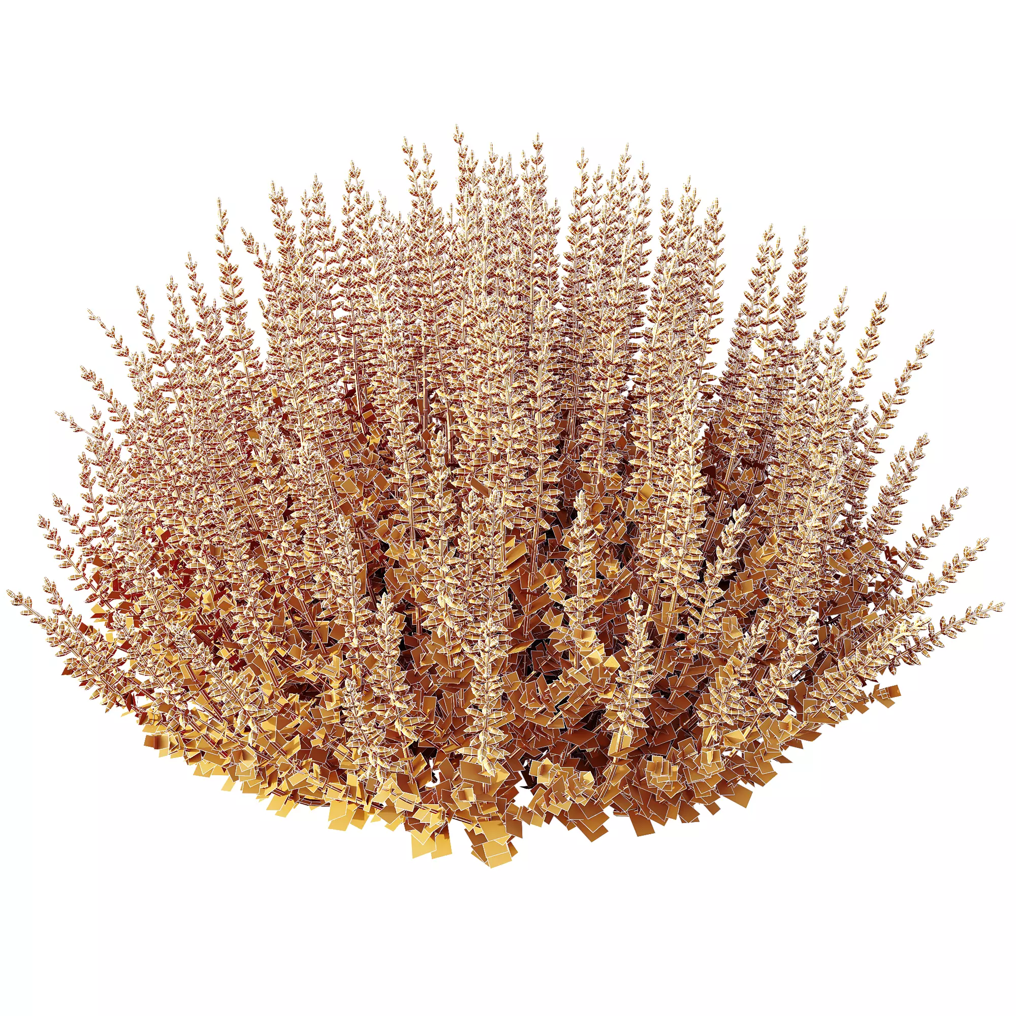 AV Spring bushes Spiraea Cinerea Grefsheim and Calluna Vulgaris 3D model_7