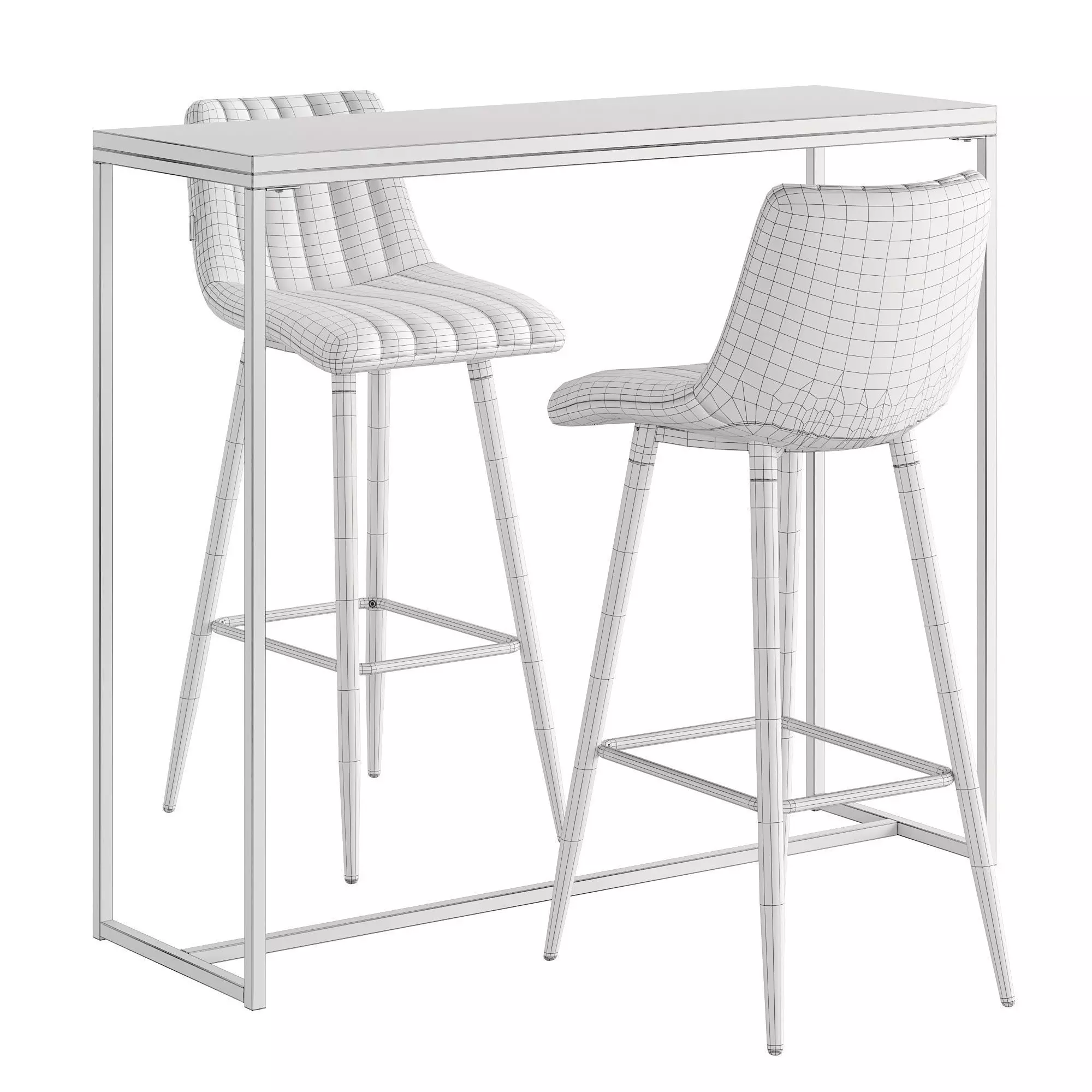 Bristol Derry G108-72 bar table and chair 3D model_3