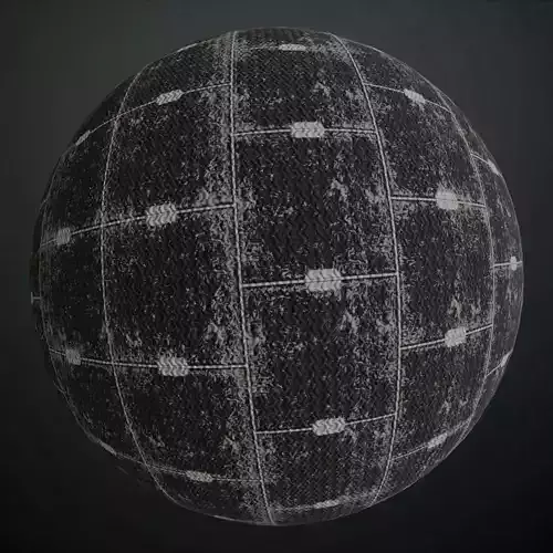 Distressed Dark Tiled Zigzag Metal Plate PBR Seamless