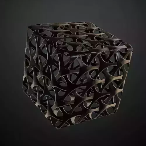 Dark Interlocking Star Metal Grill Transparent PBR Seamless