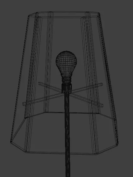 Beautiful and Casual Floor Lamp 3D Model  Multi Color Variants Low-poly 3D model_14