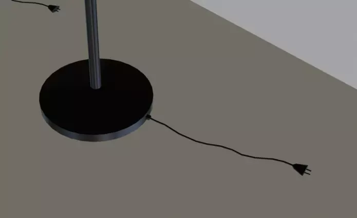 Beautiful and Casual Floor Lamp 3D Model  Multi Color Variants Low-poly 3D model_12