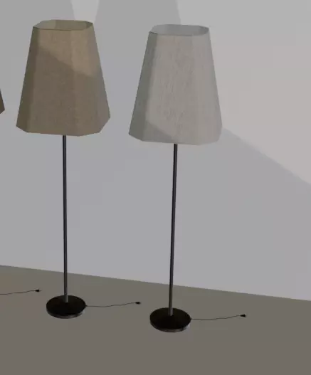 Beautiful and Casual Floor Lamp 3D Model  Multi Color Variants Low-poly 3D model_27
