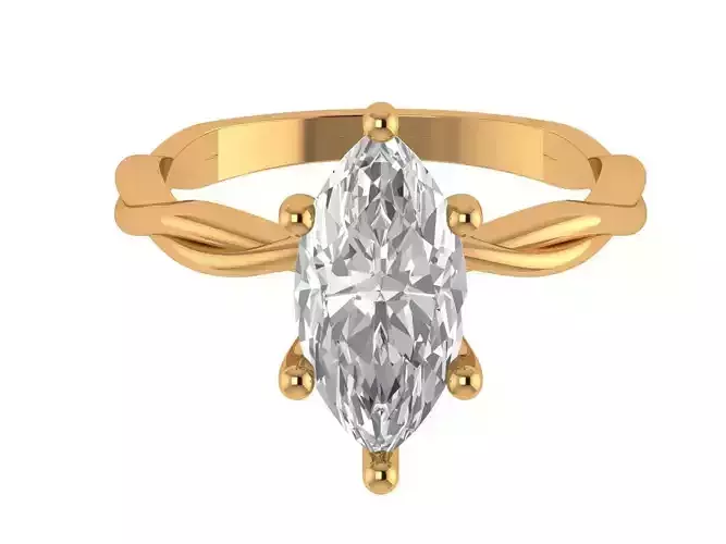 Marquise Solitaire Ring