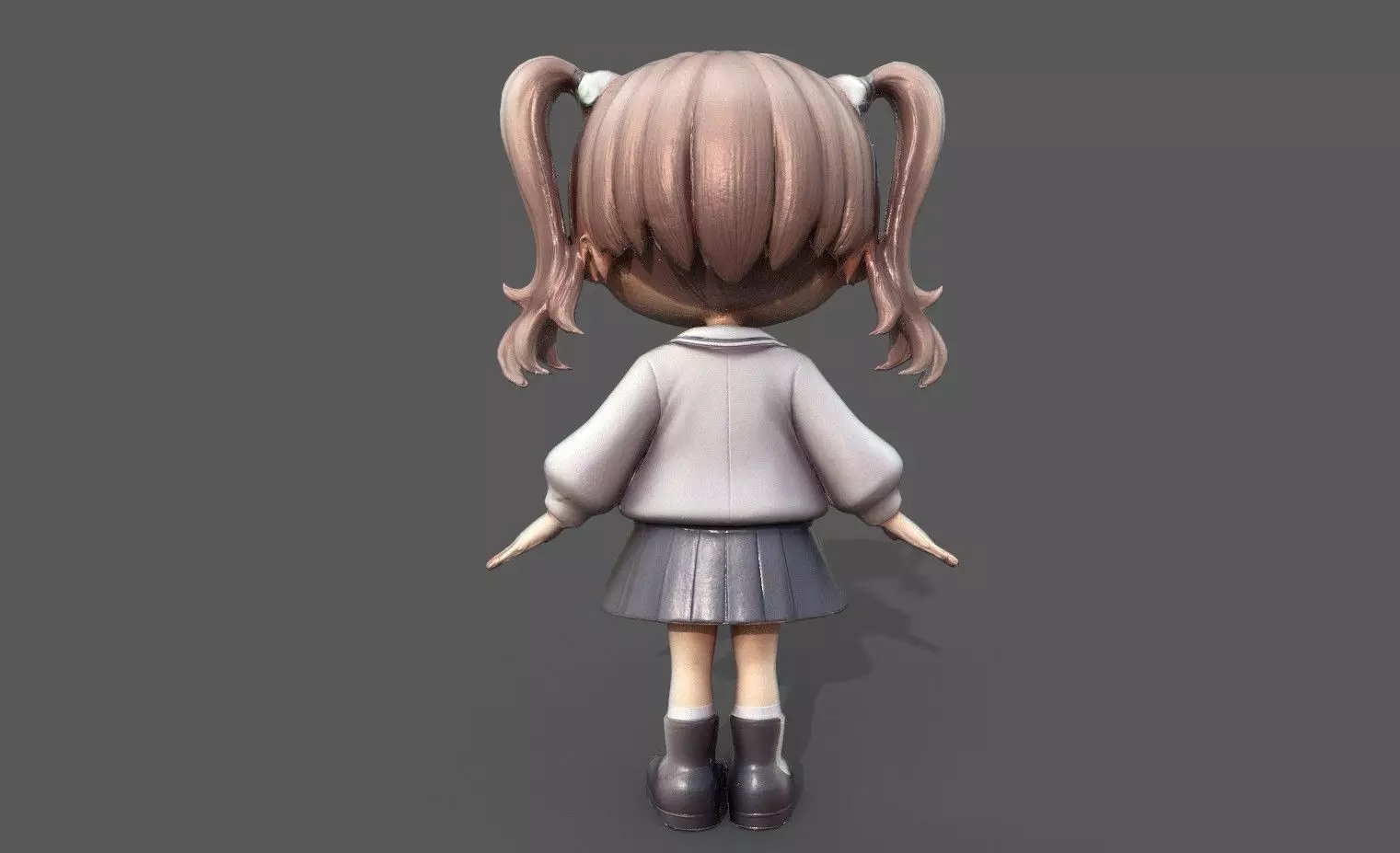 Chibi Adventure Heroes Pack 3 Low-poly 3D model_81