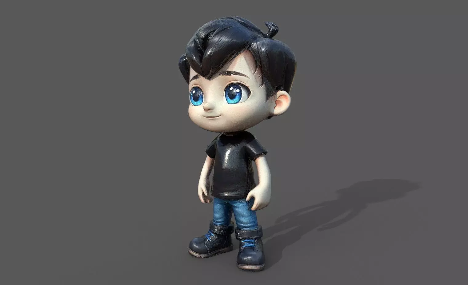 Chibi Adventure Heroes Pack 3 Low-poly 3D model_27